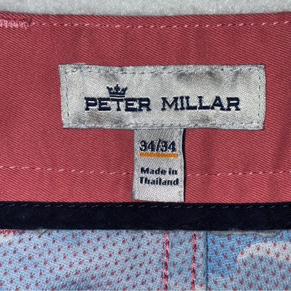 Peter Millar Men's Ultimate Sateen 5-Pocket Pants Cape Red Size 34x34 Orig $175 - Picture 9 of 12